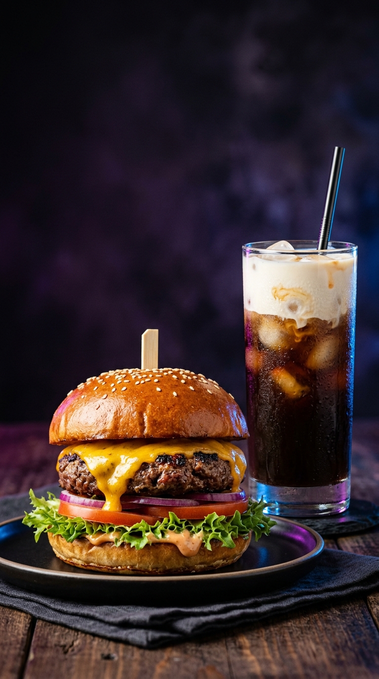 Burger + Cold Coffee Combo